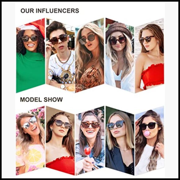 Classic Square Polarized Sunglasses with UV400 Protection main image 4